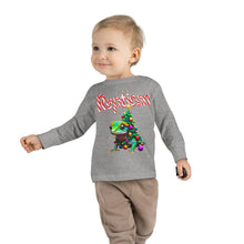 Load image into Gallery viewer, Repticon Toddler Long Sleeve Tee w/ Gecko Christmas Tree
