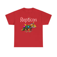 Load image into Gallery viewer, Repticon Unisex Heavy Cotton Tee w/ Crested Gecko Christmas Tree
