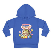 Load image into Gallery viewer, Repticon Toddler Pullover Fleece Hoodie w/ Easter Frog
