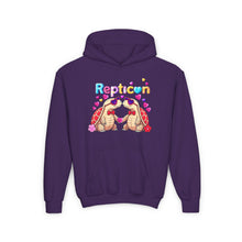 Load image into Gallery viewer, Repticon Youth Heavy Blend Hooded Sweatshirt w/ Valentine Tortoises
