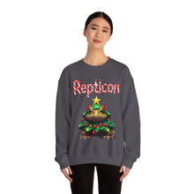 Load image into Gallery viewer, Repticon Unisex Heavy Blend™ Crewneck Sweatshirt w/ Toad Christmas Tree
