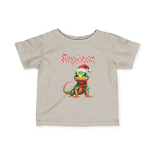 Load image into Gallery viewer, Repticon Infant Fine Jersey Tee w/ Lizard Santa
