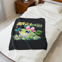 Load image into Gallery viewer, Velveteen Plush Blanket w/ Frogs
