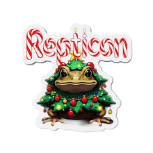 Load image into Gallery viewer, Repticon Die-Cut Magnets w/ Toad Christmas Tree

