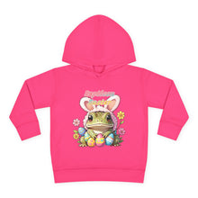 Load image into Gallery viewer, Repticon Toddler Pullover Fleece Hoodie w/ Easter Frog
