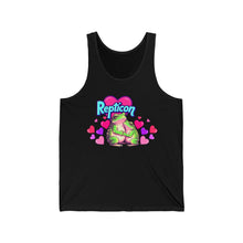 Load image into Gallery viewer, Repticon Unisex Jersey Tank w/ Valentine Frogs

