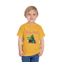 Load image into Gallery viewer, Repticon Toddler Short Sleeve Tee w/ Gecko Christmas Tree
