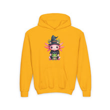 Load image into Gallery viewer, Repticon Youth Heavy Blend Hooded Sweatshirt w/ Axolotl
