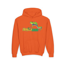 Load image into Gallery viewer, Repticon Youth Heavy Blend Hooded Sweatshirt w/ Red Eyed Tree Frog
