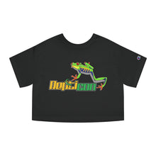 Load image into Gallery viewer, Repticon Champion Women&#39;s Heritage Cropped T-Shirt w/ Red Eyed Tree Frog
