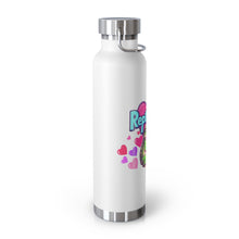 Load image into Gallery viewer, Repticon Copper Vacuum Insulated Bottle, 22oz w/ Valentine Frogs
