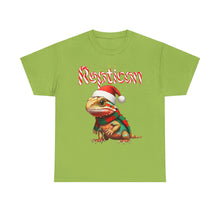 Load image into Gallery viewer, Repticon Unisex Heavy Cotton Tee w/ Bearded Dragon Santa
