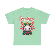Load image into Gallery viewer, Repticon Unisex Heavy Cotton Tee w/ Axolotl Christmas Tree
