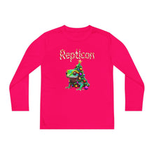 Load image into Gallery viewer, Repticon Youth Long Sleeve Competitor Tee w/ Gecko Christmas Tree
