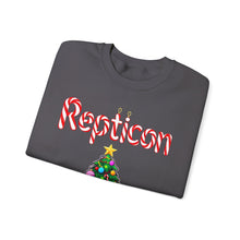 Load image into Gallery viewer, Repticon Unisex Heavy Blend™ Crewneck Sweatshirt w/ Candy Cane Snake Christmas Tree
