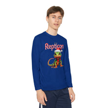 Load image into Gallery viewer, Repticon Youth Long Sleeve Competitor Tee w/ Lizard Santa
