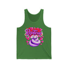 Load image into Gallery viewer, Repticon Unisex Jersey Tank w/ Valentine Snakes
