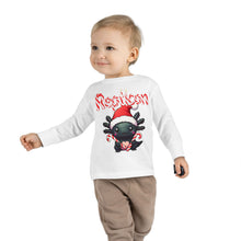 Load image into Gallery viewer, Repticon Toddler Long Sleeve Tee w/ Axolotl Santa
