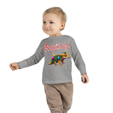 Load image into Gallery viewer, Repticon Toddler Long Sleeve Tee w/ Crested Gecko Christmas Tree
