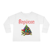 Load image into Gallery viewer, Repticon Toddler Long Sleeve Tee w/ Tortoise Christmas Tree
