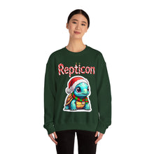 Load image into Gallery viewer, Repticon Unisex Heavy Blend™ Crewneck Sweatshirt w/ Tortoise Santa
