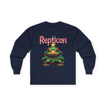 Load image into Gallery viewer, Repticon Unisex Ultra Cotton Long Sleeve Tee w/ Toad Christmas Tree
