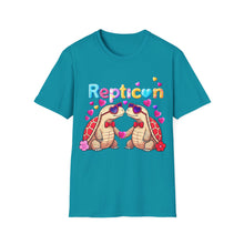 Load image into Gallery viewer, Repticon Unisex Softstyle T-Shirt w/ Valentine Tortoises
