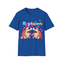 Load image into Gallery viewer, Repticon Unisex Softstyle T-Shirt w/ Valentine Tortoises
