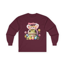 Load image into Gallery viewer, Repticon Unisex Ultra Cotton Long Sleeve Tee w/ Easter Frog
