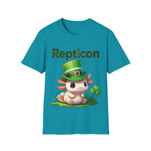 Load image into Gallery viewer, Repticon Unisex Softstyle T-Shirt w/ Axolotl
