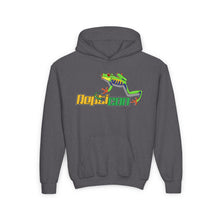 Load image into Gallery viewer, Repticon Youth Heavy Blend Hooded Sweatshirt w/ Red Eyed Tree Frog
