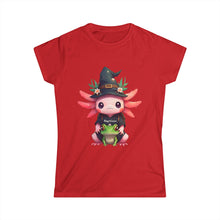 Load image into Gallery viewer, Repticon Women&#39;s Softstyle Tee w/ Axolotl
