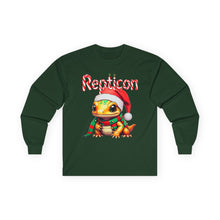 Load image into Gallery viewer, Repticon Unisex Ultra Cotton Long Sleeve Tee w/ Amphibian Santa
