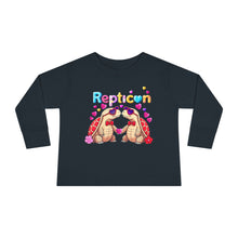 Load image into Gallery viewer, Repticon Toddler Long Sleeve Tee w/ Valentine Tortoises
