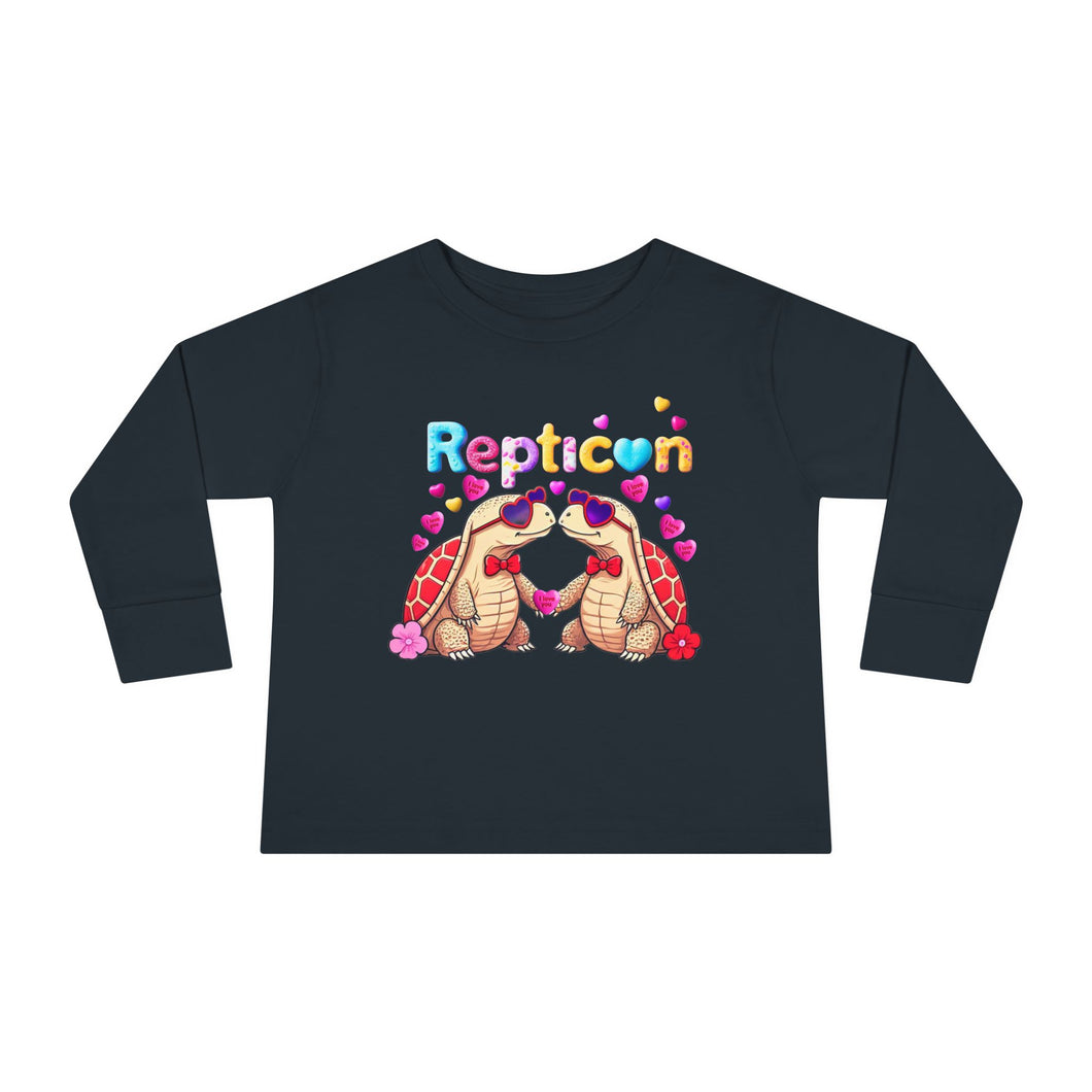 Repticon Toddler Long Sleeve Tee w/ Valentine Tortoises