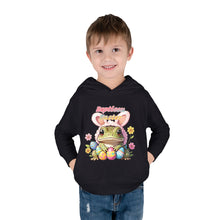 Load image into Gallery viewer, Repticon Toddler Pullover Fleece Hoodie w/ Easter Frog
