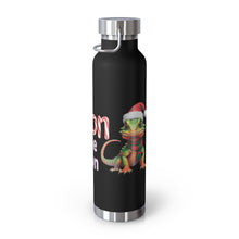 Load image into Gallery viewer, Repticon Copper Vacuum Insulated Bottle, 22oz w/ Lizard Santa
