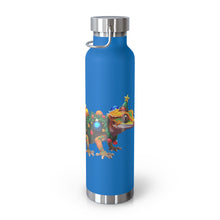 Load image into Gallery viewer, Repticon Copper Vacuum Insulated Bottle, 22oz w/ Crested Gecko Christmas Tree
