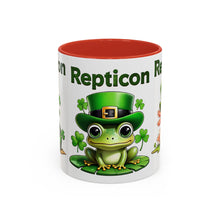 Load image into Gallery viewer, Repticon Accent Coffee Mug w/ St. Patrick&#39;s Day
