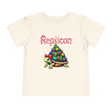Load image into Gallery viewer, Repticon Toddler Short Sleeve Tee w/ Tortoise Christmas Tree

