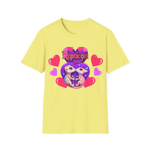Load image into Gallery viewer, Repticon Unisex Softstyle T-Shirt w/ Valentine Crested Geckos
