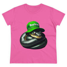 Load image into Gallery viewer, Repticon Women&#39;s Midweight Cotton Tee w/ Black Python
