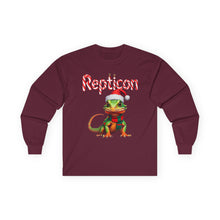 Load image into Gallery viewer, Unisex Ultra Cotton Long Sleeve Tee w/ Lizard Santa
