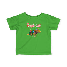 Load image into Gallery viewer, Repticon Infant Fine Jersey Tee w/ Crested Gecko Christmas Tree
