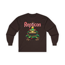 Load image into Gallery viewer, Repticon Unisex Ultra Cotton Long Sleeve Tee w/ Toad Christmas Tree
