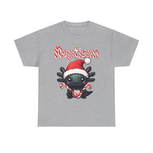 Load image into Gallery viewer, Repticon Unisex Heavy Cotton Tee w/ Axolotl Santa
