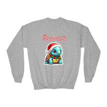 Load image into Gallery viewer, Repticon Youth Crewneck Sweatshirt w/ Tortoise Santa
