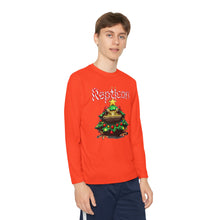 Load image into Gallery viewer, Repticon Youth Long Sleeve Competitor Tee w/ Toad Christmas Tree
