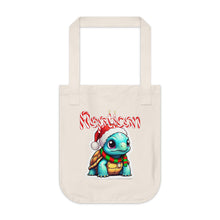 Load image into Gallery viewer, Repticon Organic Canvas Tote Bag w/ Tortoise Santa
