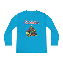 Load image into Gallery viewer, Repticon Youth Long Sleeve Competitor Tee w/ Tortoise Christmas Tree
